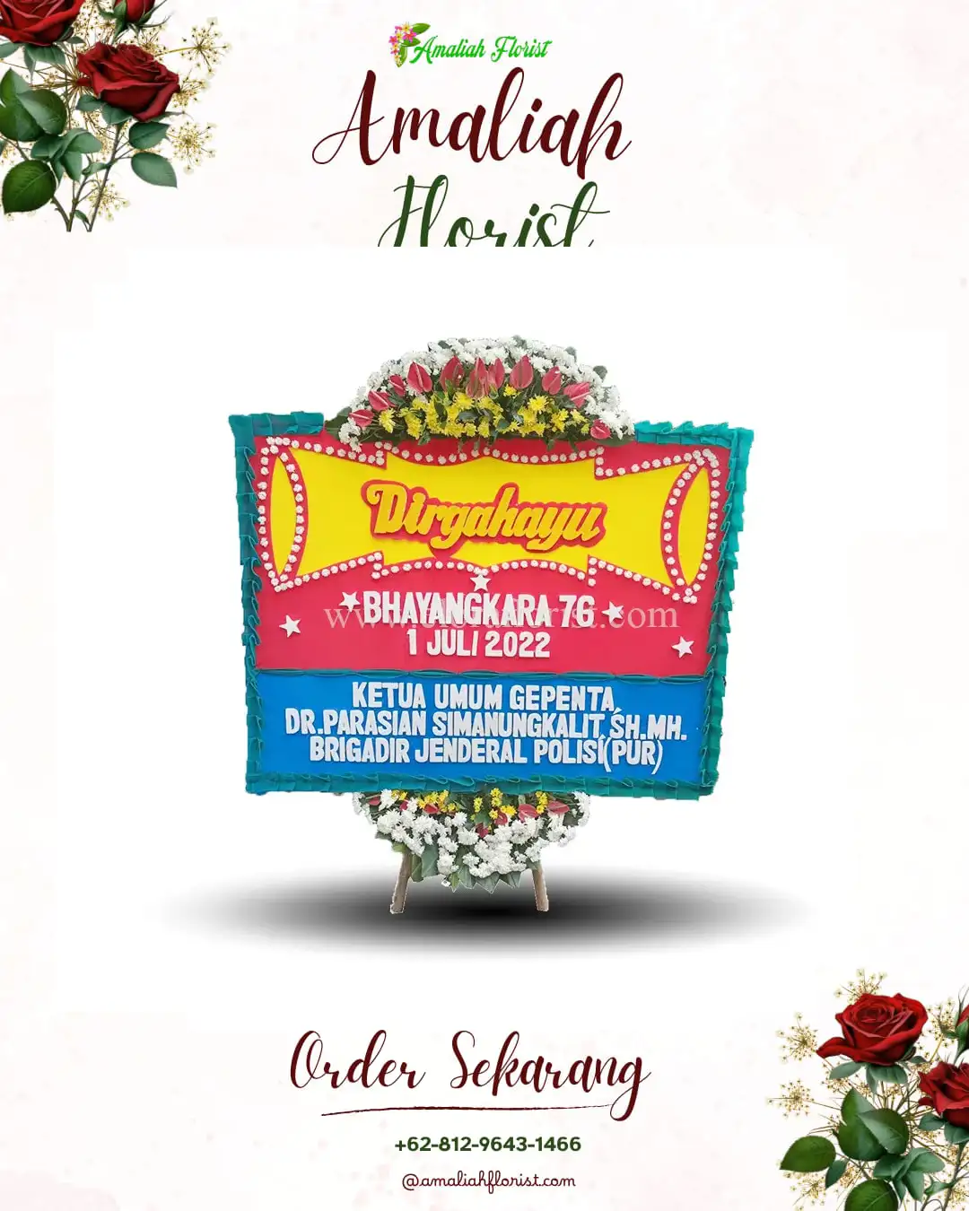 Papan Bunga HUT Ulang Tahun Tabanan
